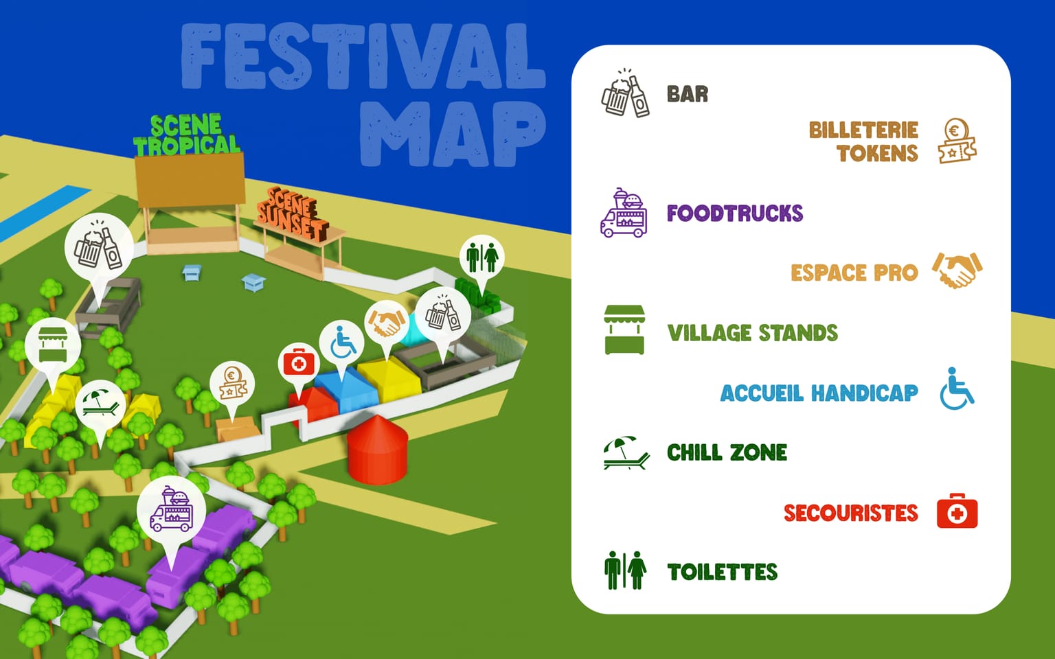 Plan du Festival Couleurs Urbaines